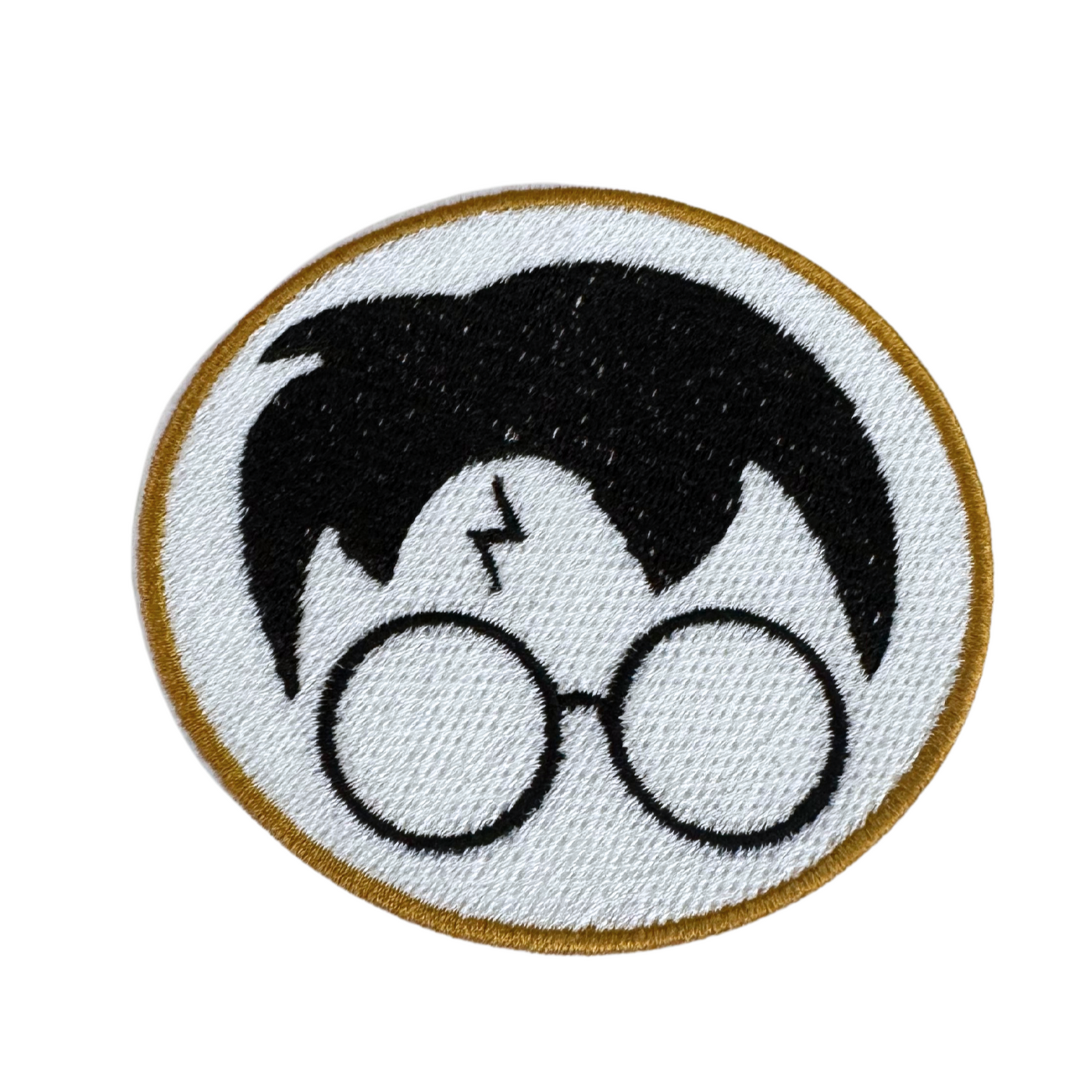 Harry Patch - Customizable Patch for Hats with glasses and hairstyle design.