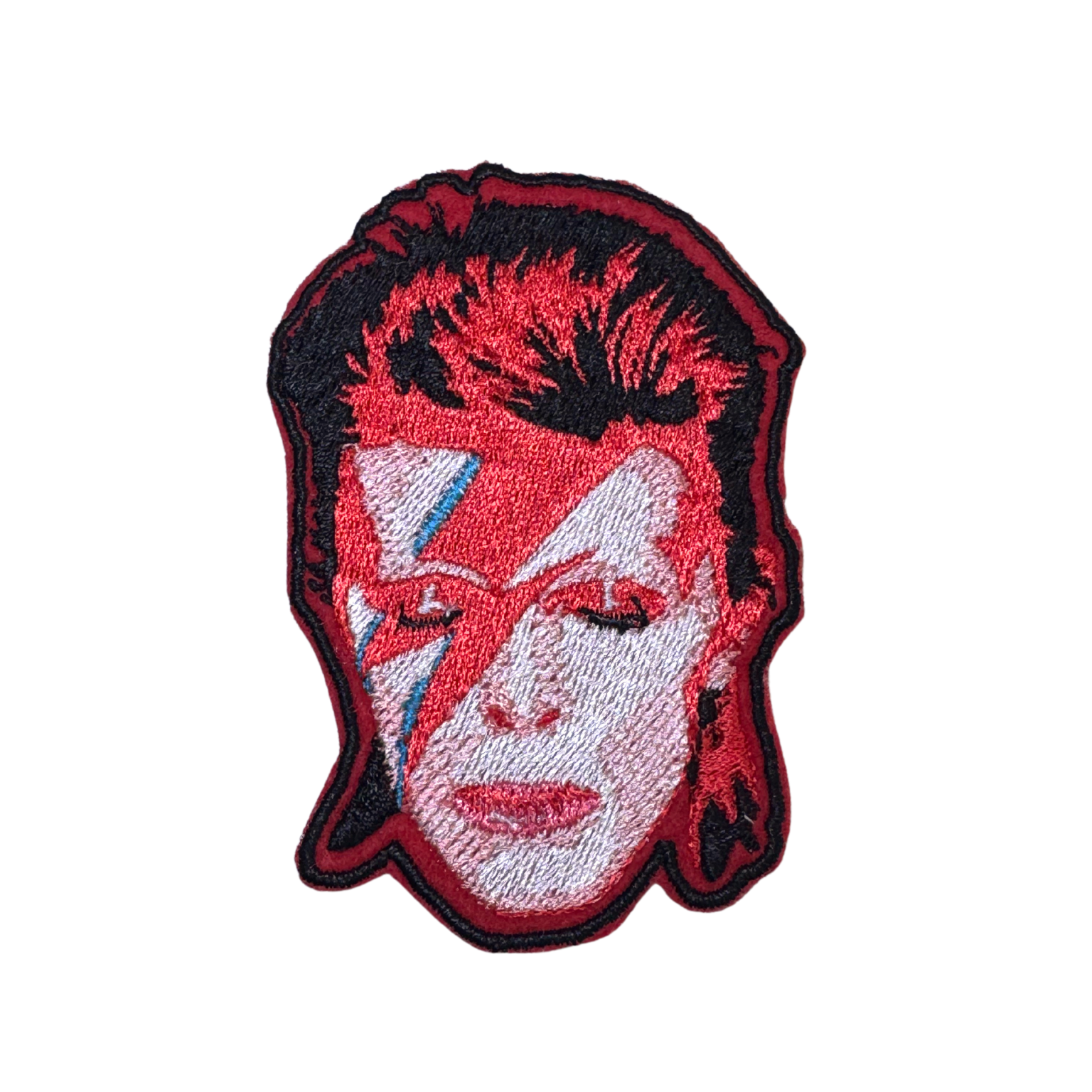 David Bowie Ziggy Stardust Lightning Bolt Patch - Embroidered B012P