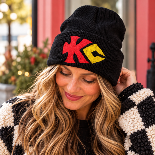 KC Arrowhead Embroidered Beanie