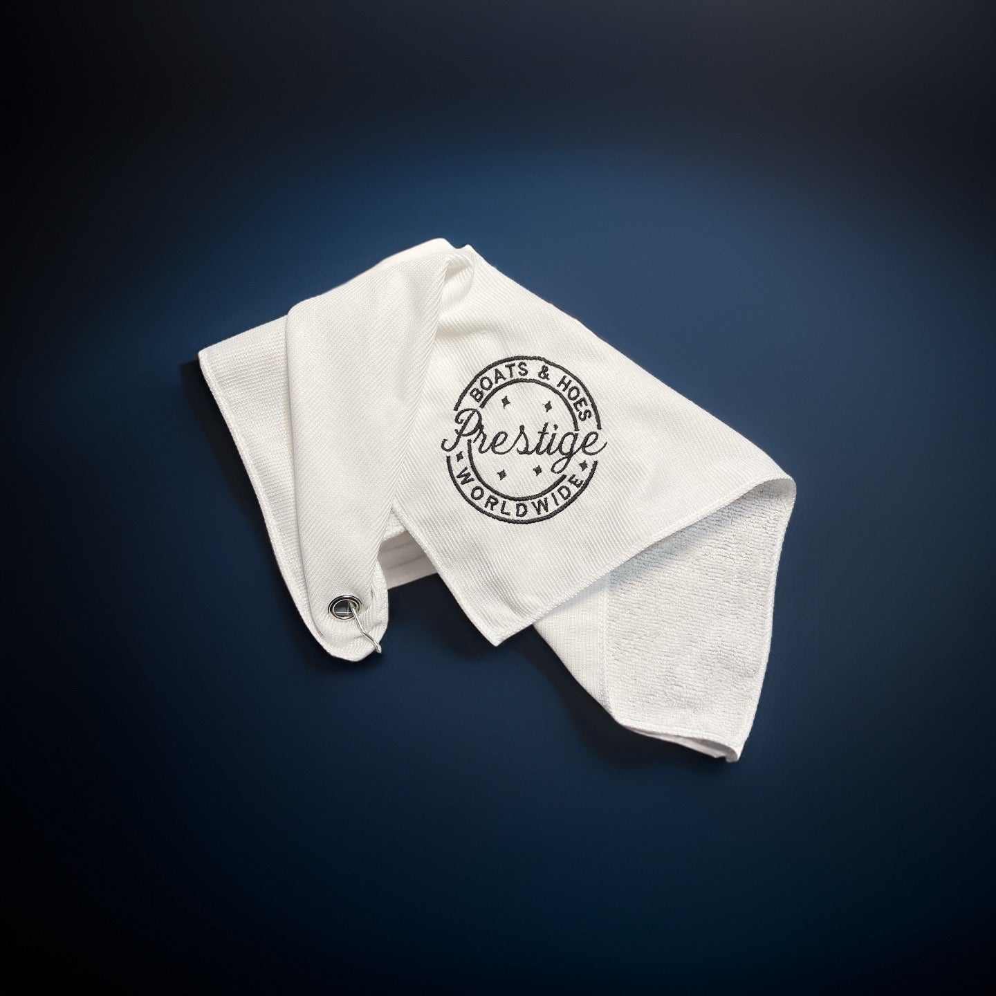 Prestige Worldwide 'Boats n Hoes' Microfiber Golf Towel - The Ultimate Golfer's Companion with a Twist of Humor