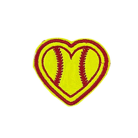 Heart Softball Patch for sports gear customization