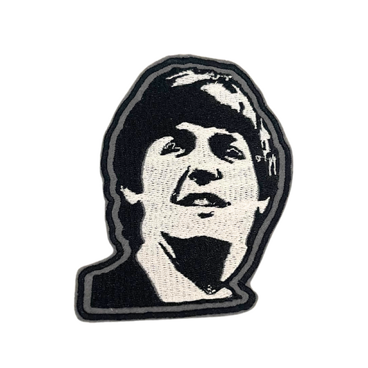 Handmade Paul McCartney patch for hats, bags, or jackets, adds iconic style.