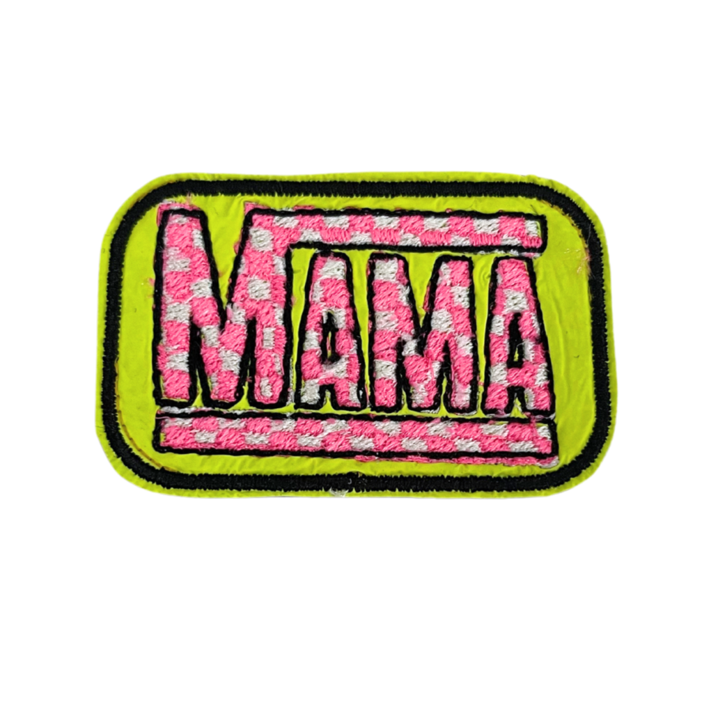 Handmade Mama Patch, customizable trendy accessory for moms