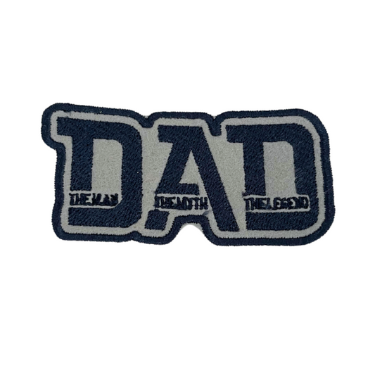 Handmade DAD patch for hats, bags, or jackets - customize your accessories.