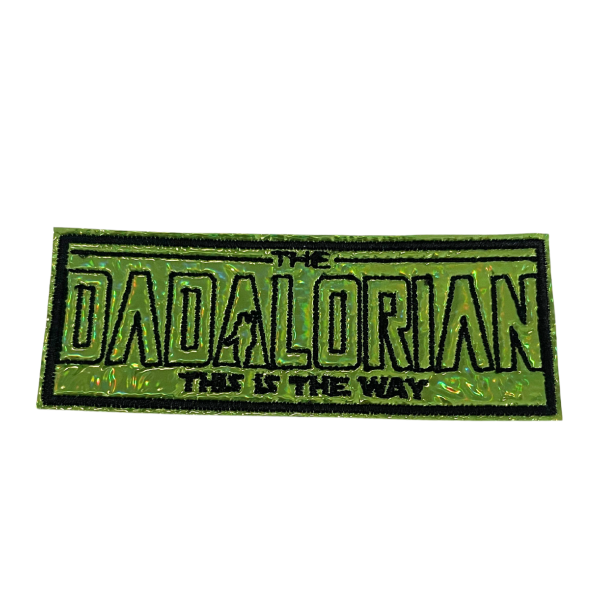 Handmade Dadalorian Patch for hats, bags, or jackets.