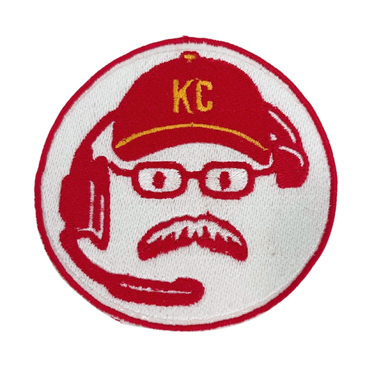 Handmade Andy Reid Coach patch for customization on accessories.