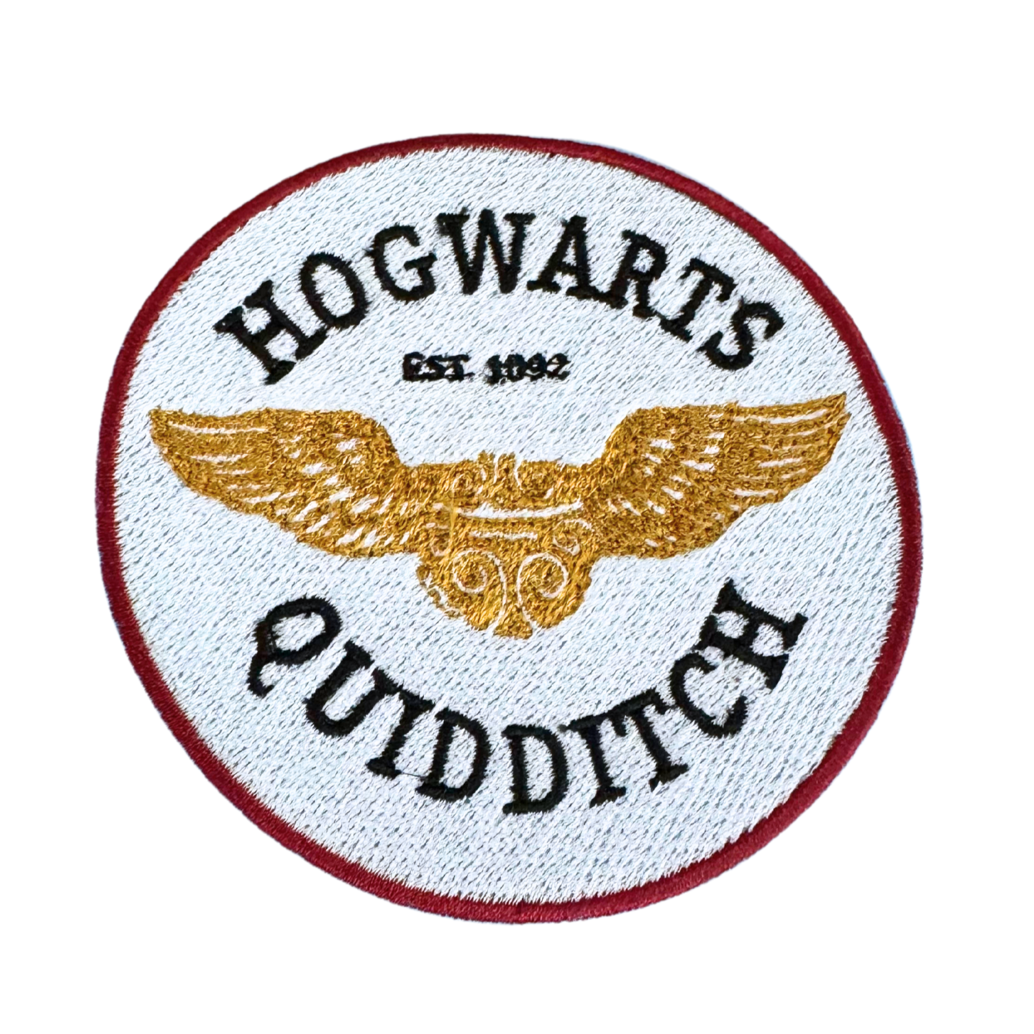 Hogwarts Quidditch handmade patch for customizing hats, koozies, or jackets.