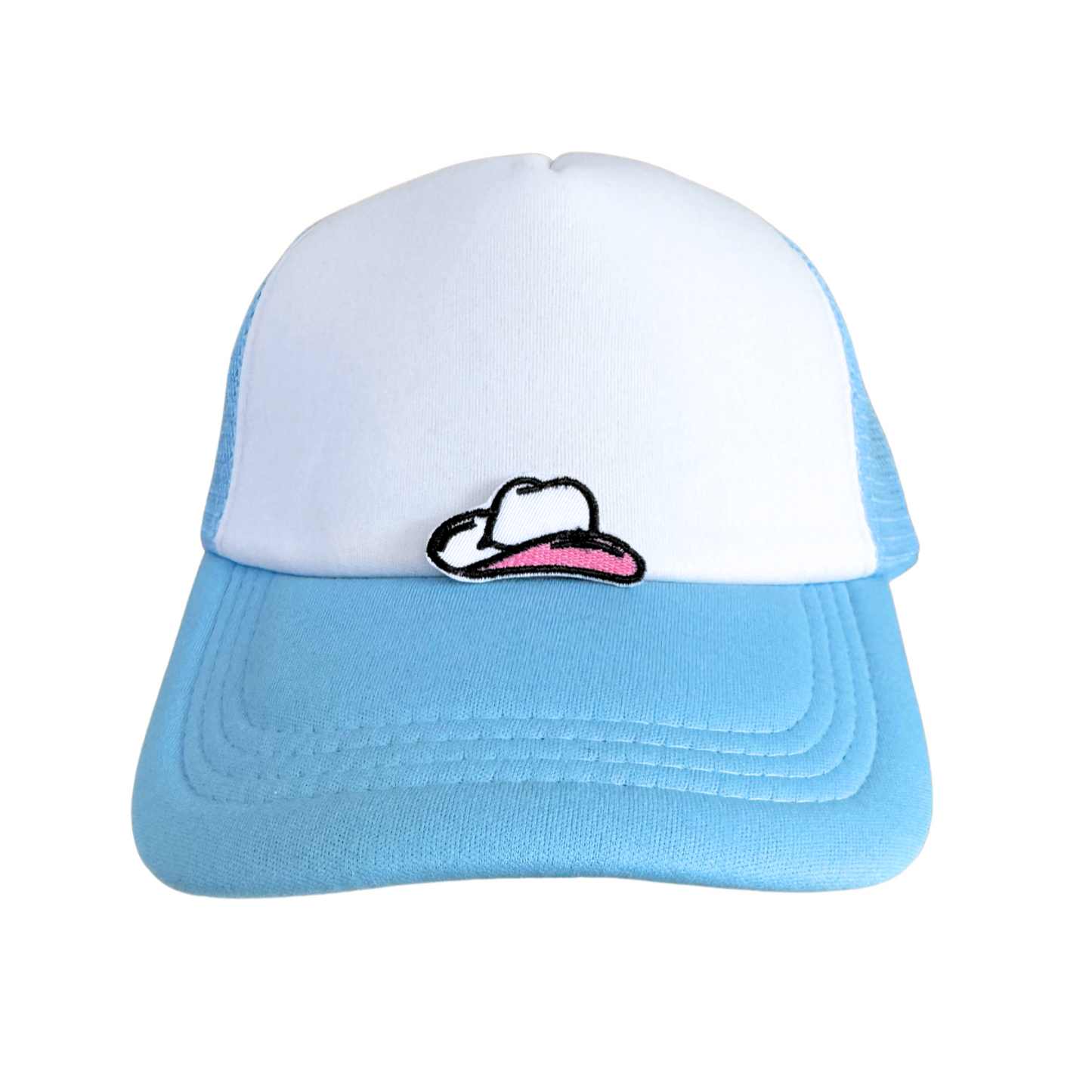 Pink Cowboy Hat Iron-On Patch – Handmade, High-Quality Adhesive, Ready to Ship