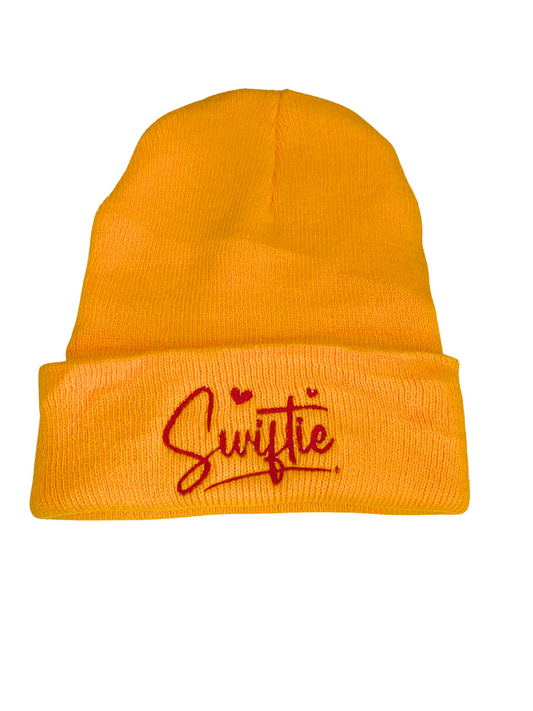 Youth Golden Swiftie Beanie – Chiefs Colors