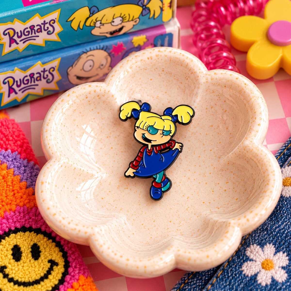 Angelica Pickles Rugrats enamel pin hero image