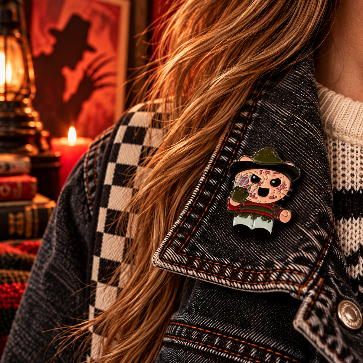 Enamel pin lifestyle photo