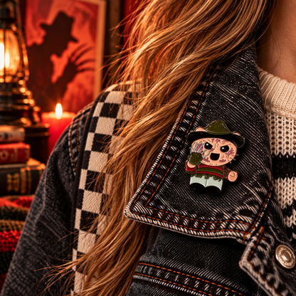 Enamel pin lifestyle photo