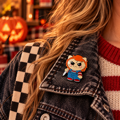 Enamel pin lifestyle photo