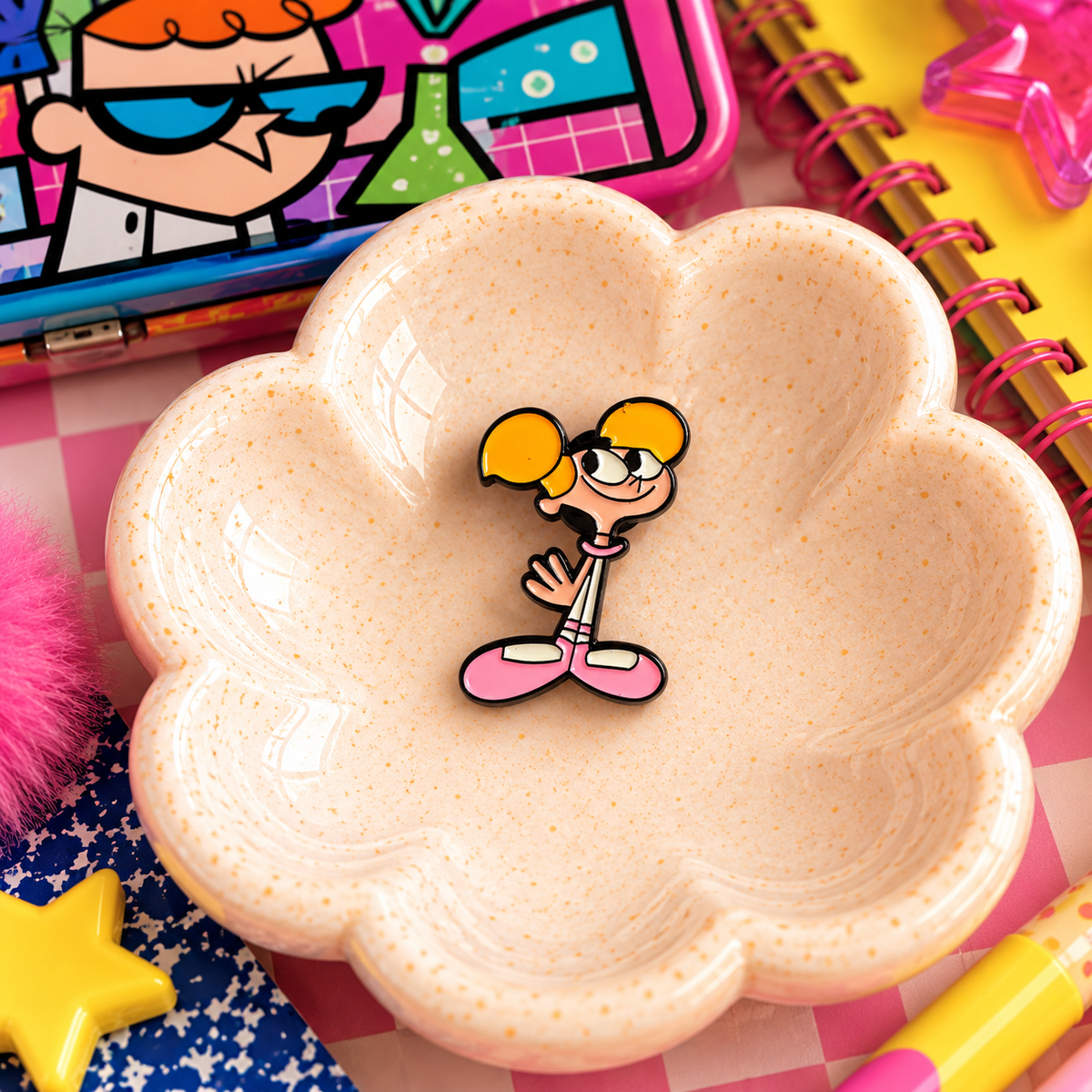 Dee Dee Dexter's Laboratory enamel pin hero image