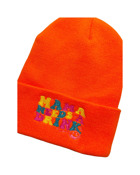 Funny Mom Embroidered Beanie