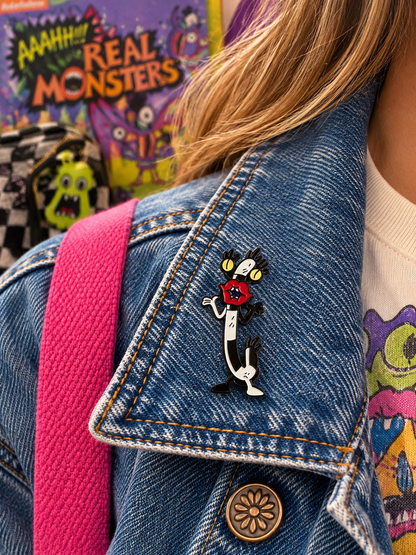Oblina enamel pin lifestyle image