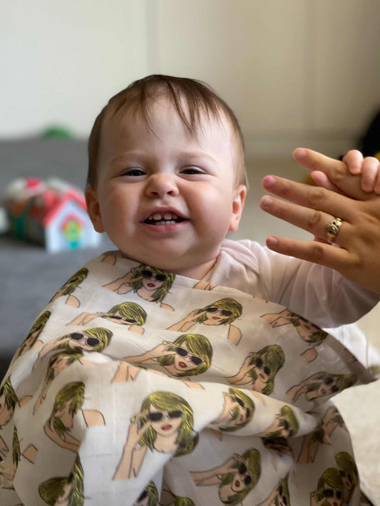 Swiftie baby swaddle product photo