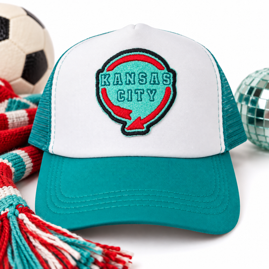 Western Auto KC Current Trucker Hat styled hero